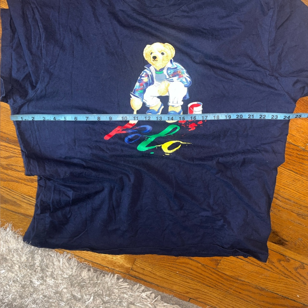 Polo Ralph Lauren Men's Navy Polo Bear Graphic Crew-Neck T-Shirt Size XL - Picture 4 of 16
